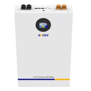 بطارية SVOLT LiFePO₄ – 10.24 كيلوواط ساعة (51.2V 200Ah) | تركيب جداري